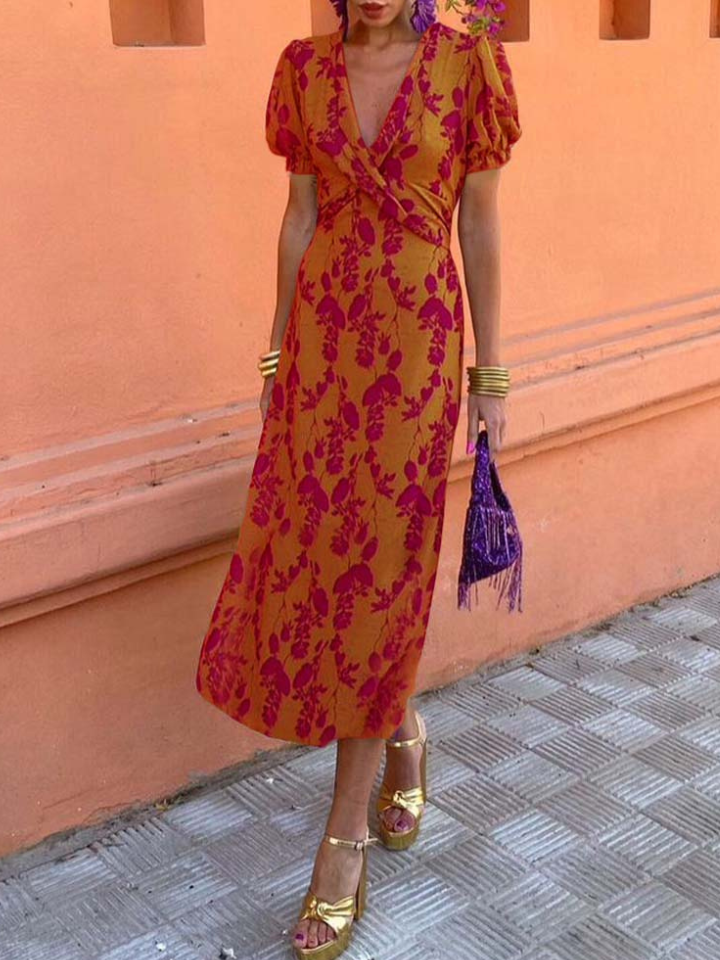 💜Valeria - Exquisito verde floral.