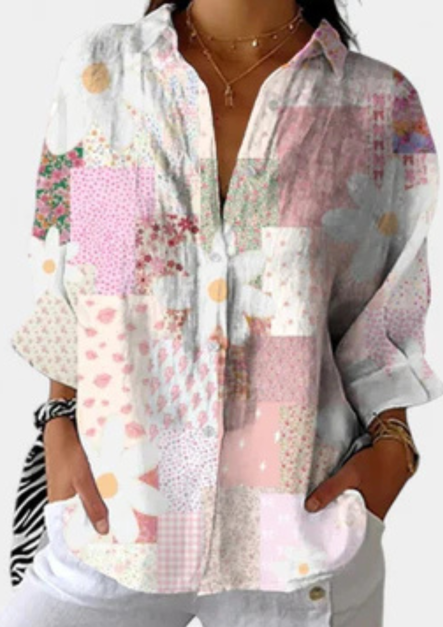 La Maria- - Blusa estampada alegre 🌸✨