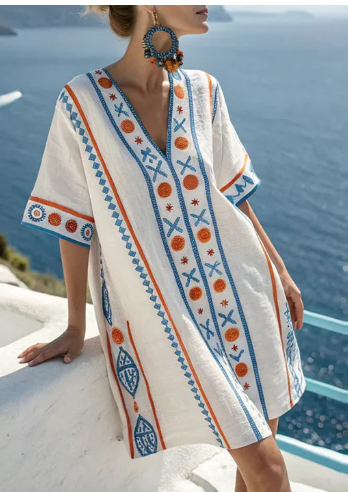 Thalassa – Vestido Bordado Costero