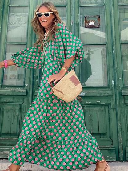 🌿 Vestido “Brisa Esmeralda”