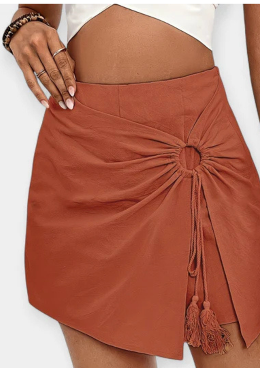 Calista – Falda pantalón pareo con detalle anilla