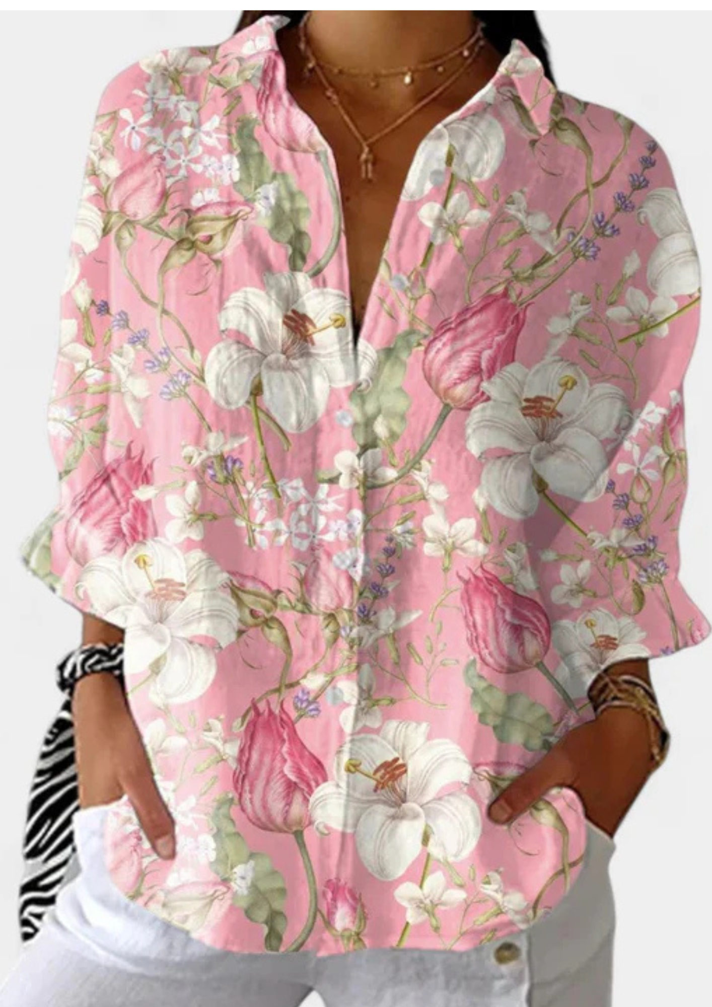 La Maria- - Blusa estampada alegre 🌸✨