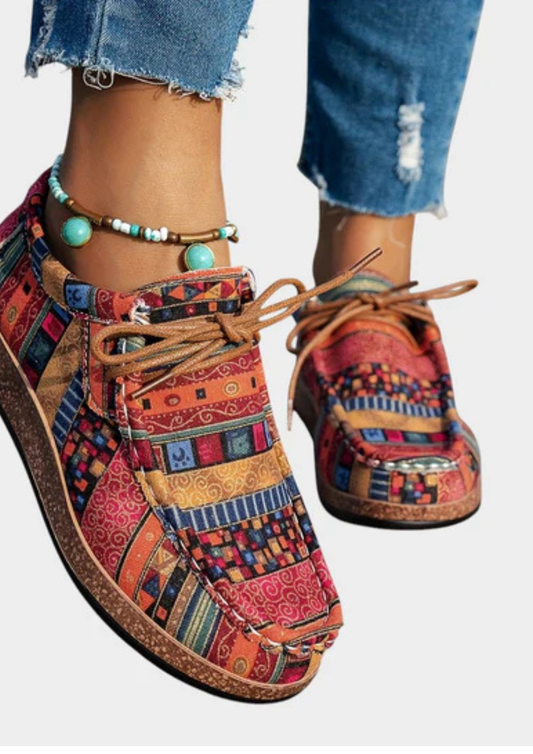 India – Zapatos casual estampado boho