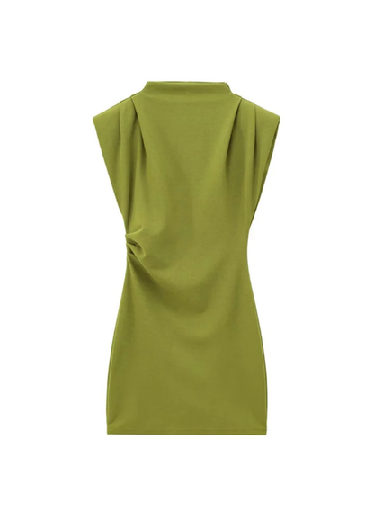 Lucía – Vestido Mini Estructurado con Hombreras