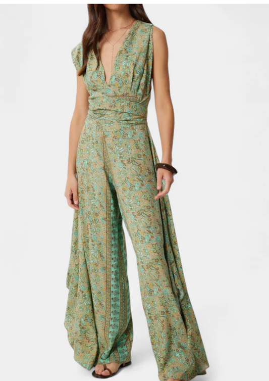 Inés – Mono estampado elegante de primavera y verano