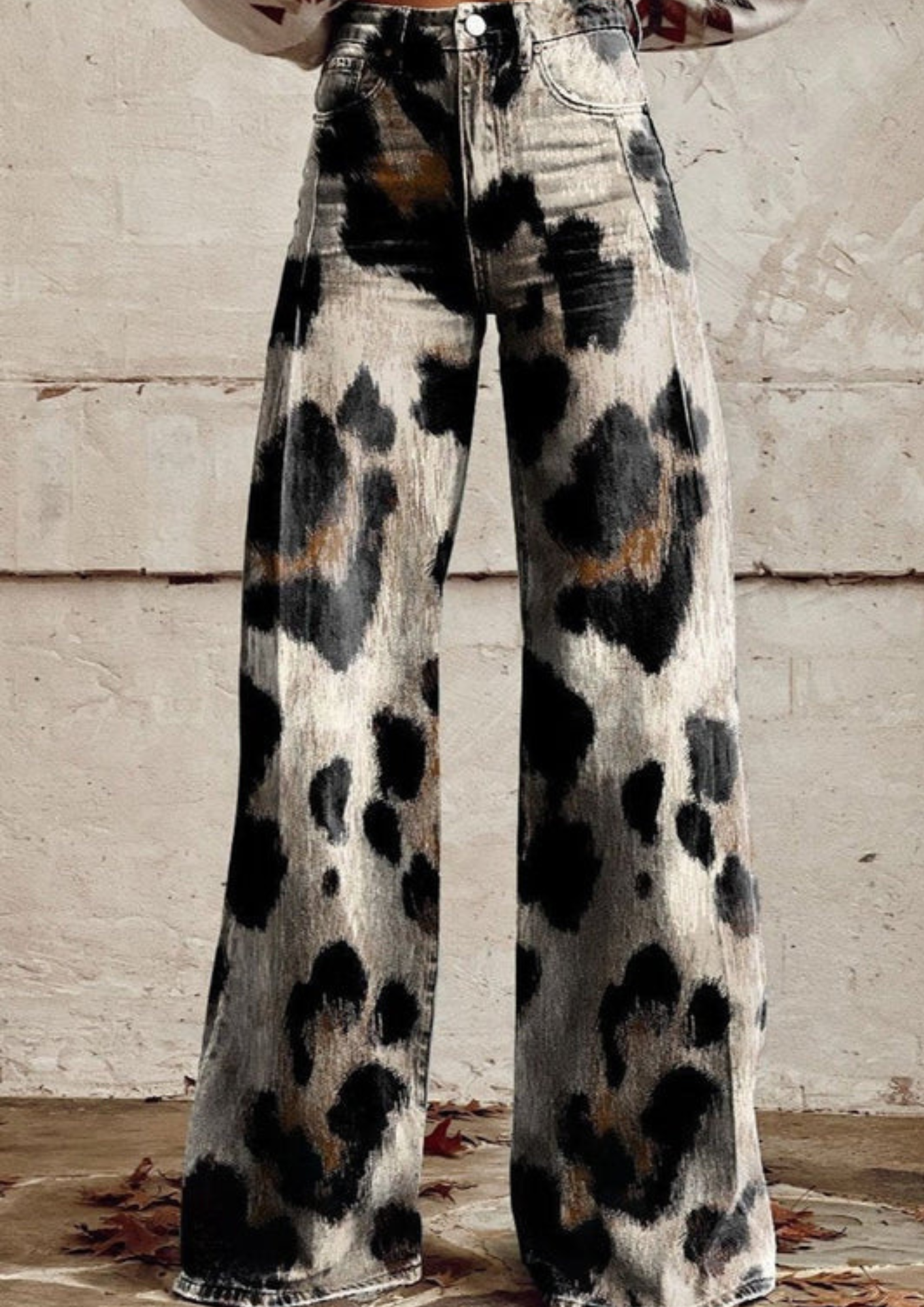 Savanna – Pantalón palazzo animal print