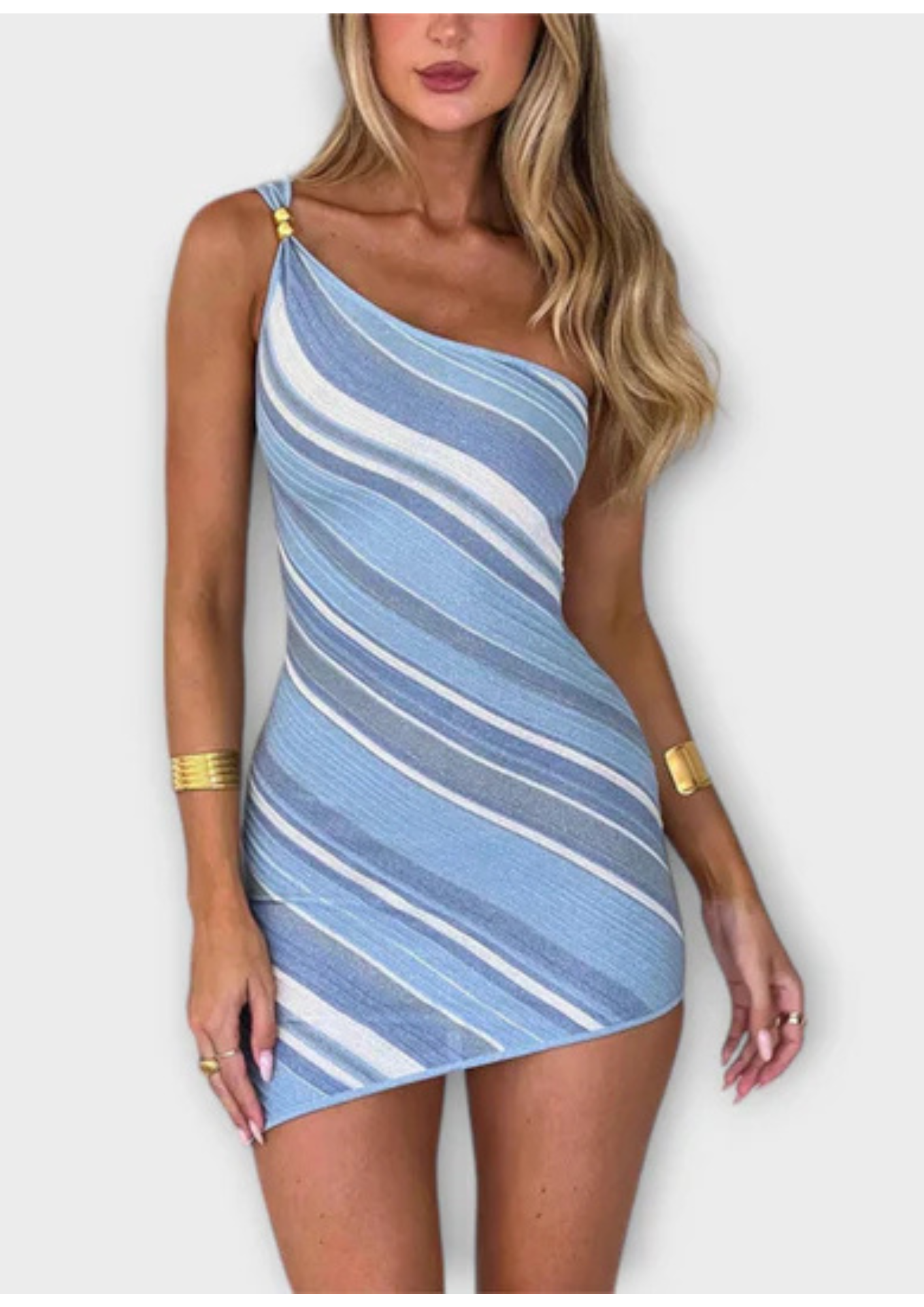Ocean Glow One Shoulder