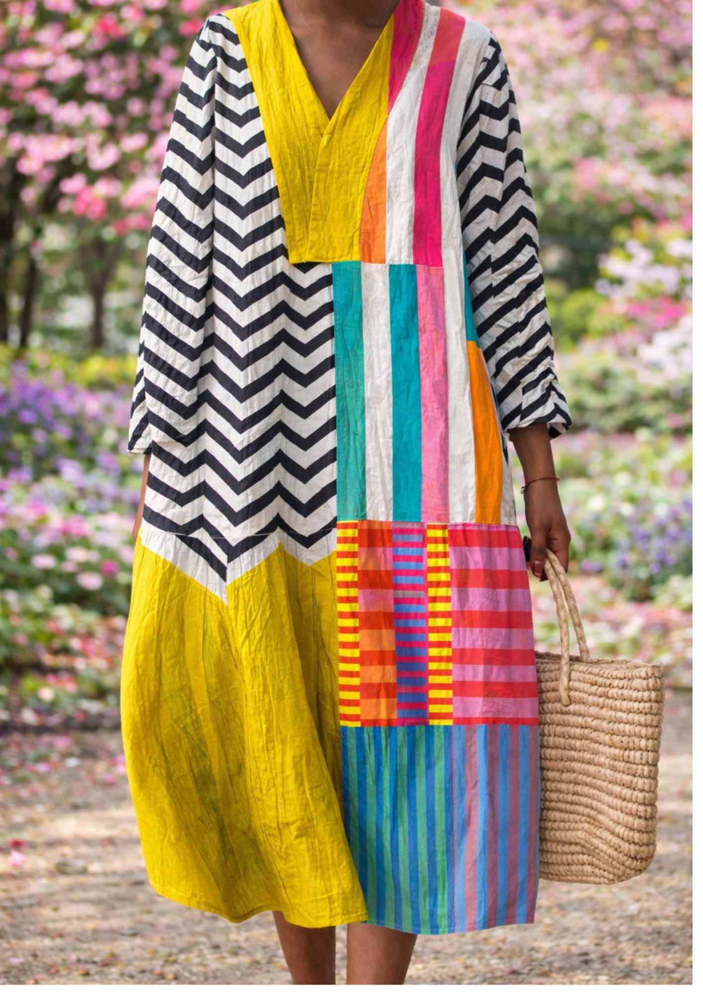 🌈 Vestido Arco Primavera Patchwork