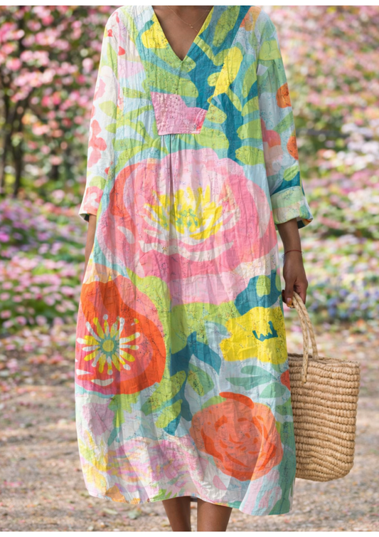 🌸 Vestido Jardín Vivo Primavera