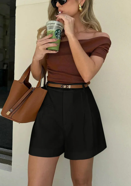 Elora – Short Elegante de Talle Alto