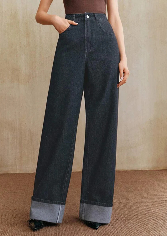 Valentina – Pantalón Denim Wide Leg Extralargo