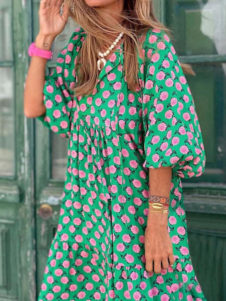 🌿 Vestido “Brisa Esmeralda”